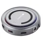 Canyon DS-7 Hub USB-C 7 en 1 con Cargador Inalámbrico - Gris